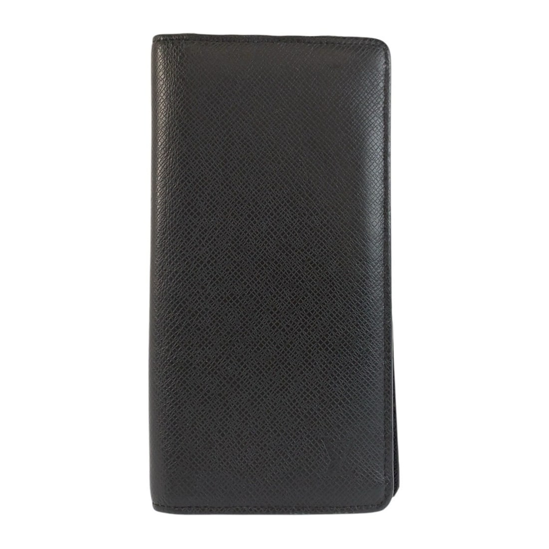 LOUIS VUITTON Taiga Portefeuille Brazza Noir Black Leather Long Wallet with Silver Hardware M30501: --- Catalog ---Category: SizeSize (HxWxD): 19cm x 10cm x 2cm / 7.48'' x 3.93'' x 0.78''Category: DesignType: Coin purse/coin caseColor: Black, NoirGender: MenMaterial: Taiga leather Category: GeneralM