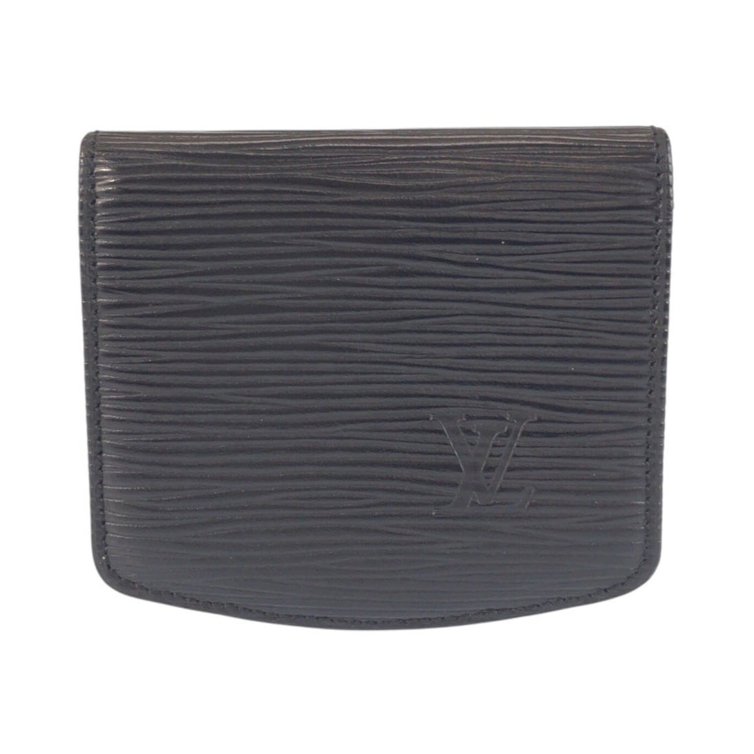 LOUIS VUITTON Louis Vuitton Epi Cuvette Spool Black Leather Wallet with Gold Hardware M63702 - Men's (1 of 10)