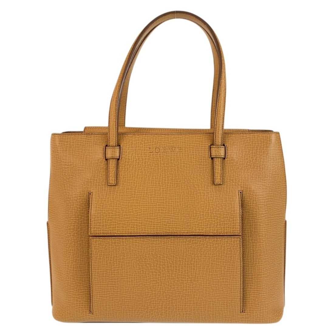 LOEWE Vintage Beige Leather Handbag/Tote Bag with Gold Hardware for Women: --- Catalog ---Category: SizeSize (HxWxD): 25cm x 30cm x 8cm / 9.84'' x 11.81'' x 3.14''Category: DesignType: Handbag, Tote bagColor: BeigeGender: WomenMaterial: Leather Hardware Color: GoldCategory: 