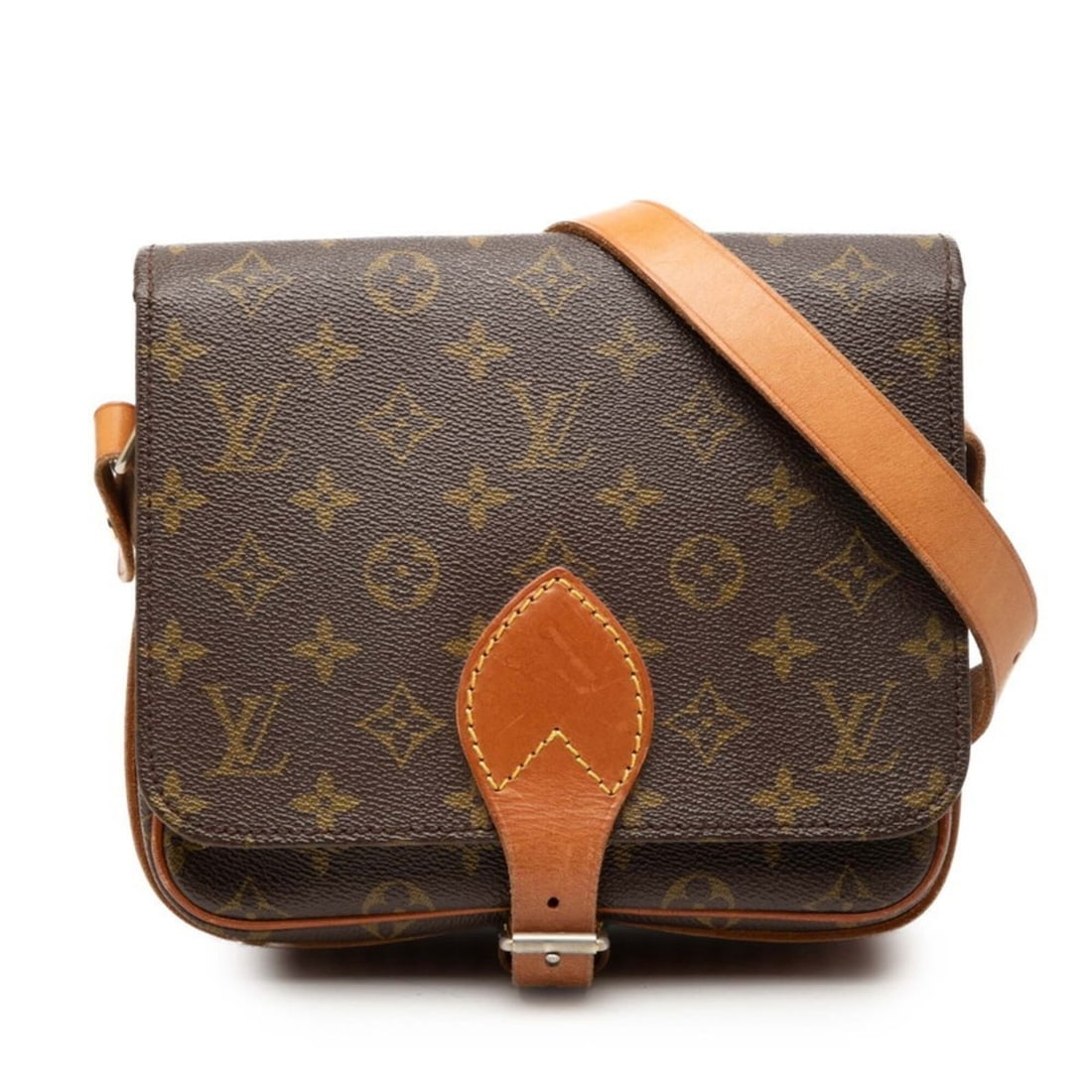 Louis Vuitton Monogram Cartouchiere MM Crossbody Shoulder Bag M51253 Brown Leather Women's LOUIS: --- Catalog ---Category: SizeSize (HxWxD): 18cm x 22cm x 7.5cm / 7.08'' x 8.66'' x 2.95''Category: DesignType: Shoulder bagColor: BrownGender: WomenMaterial: PVC , Leather Category: GeneralBrand: Loui