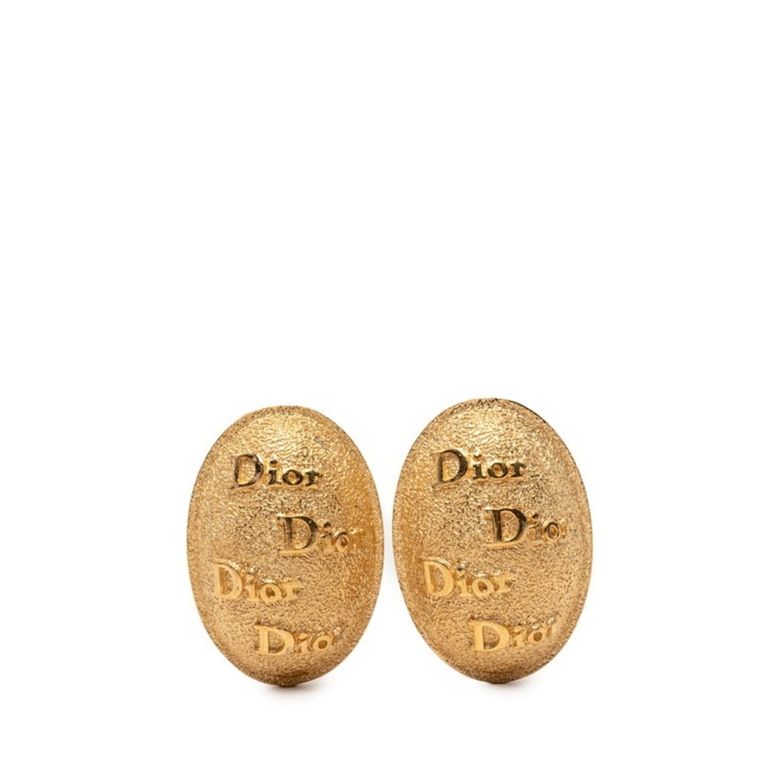 Christian Dior Dior Logo Earrings, Gold Plated, Women's: --- Catalog ---Category: SizeSize (HxWxD): 34.80mm x 24.20mm / 1.37'' x 0.95''Category: DesignType: Clip earringsColor: GoldGender: WomenMaterial: Gold platingCategory: GeneralBrand: Christian Dior---