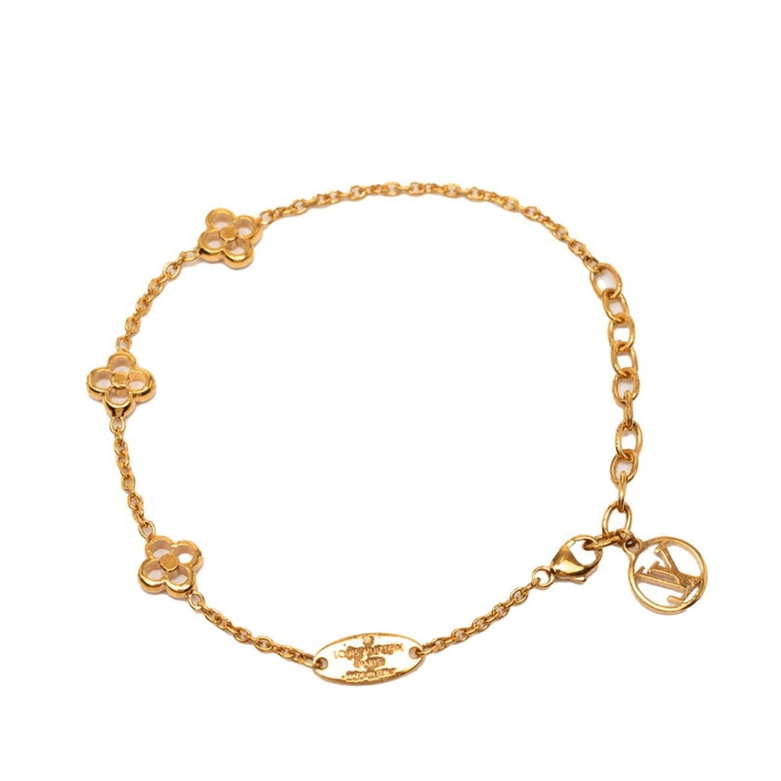 Louis Vuitton Monogram Flower Flowerful LV Circle Bracelet M68127 Gold Plated Women's LOUIS VUITTON: --- Catalog ---Category: SizeLength: 18.5cm / 7.28''Category: DesignType: Charm braceletColor: GoldGender: WomenMaterial: Gold platingCategory: GeneralBrand: Louis Vuitton--- Item List ---Section: Con