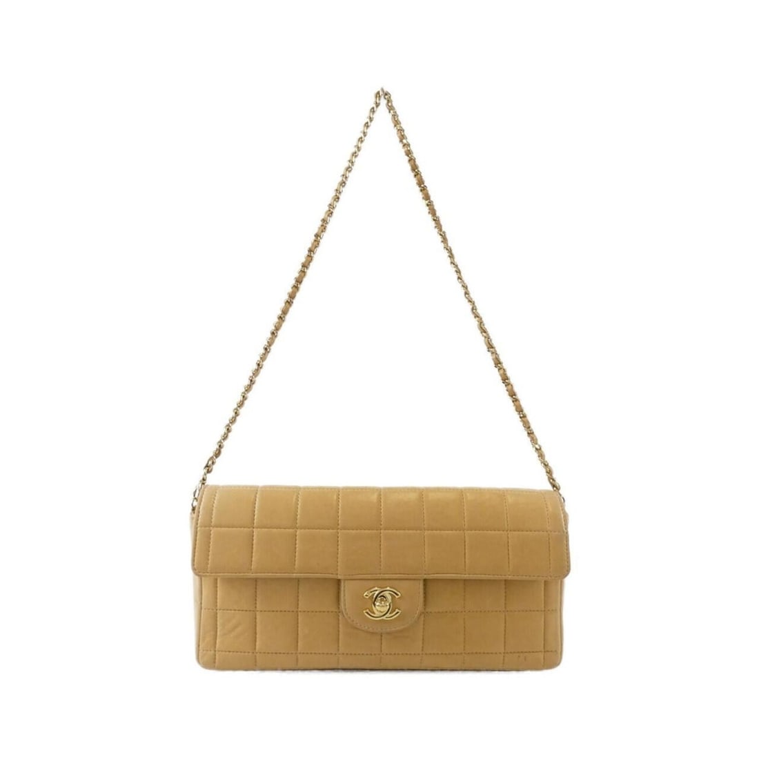 Chanel Chocolate Bar Line 15316 Shoulder Bag: --- Catalog ---Category: SizeSize (HxWxD): 13cm x 26cm x 4cm / 5.11'' x 10.23'' x 1.57''Category: DesignType: Shoulder bagColor: BeigeGender: WomenMaterial: Leather Hardware Color: GoldLeather/Fur Typ