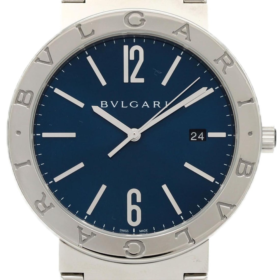 Bulgari Japan Limited BB41S 103447 Stainless Steel Automatic Watch: --- Catalog ---Category: SizeWrist Size: 19cm / 7.48''Case Diameter: 41mm / 1.61''Category: DesignType: WristwatchGender: MenColor (Dial): BlueMaterial (Band): Stainless steelMaterial (Case): Stainles