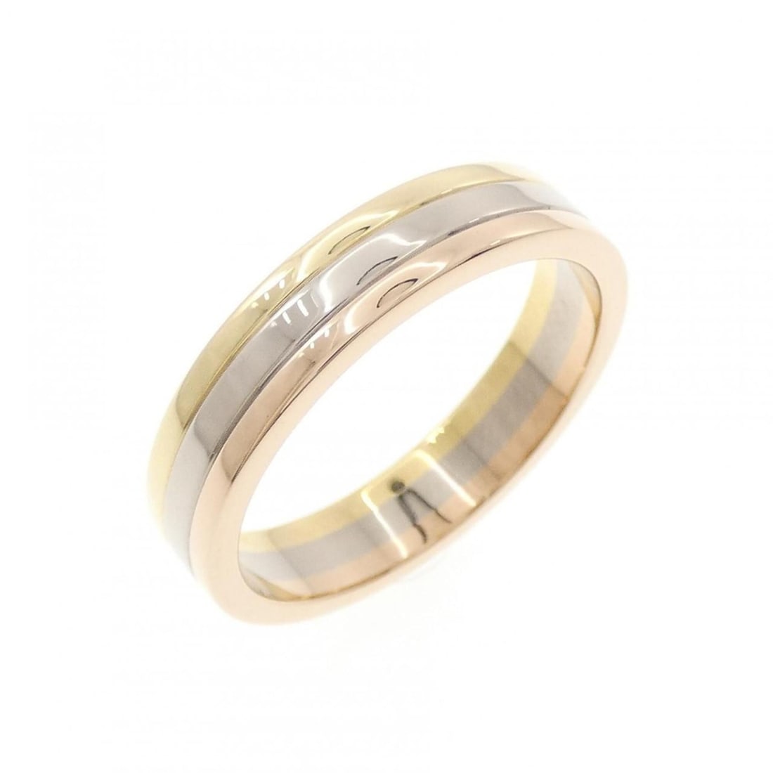 Cartier Louis Vendome Aoyama Ring: --- Catalog ---Category: SizeUS Size: 9Brand Size: 58Category: DesignType: Band ringGender: WomenMaterial: Pink gold (18K), White gold (18K), Yellow gold (18K)Category: GeneralMPN: B4052100Brand: