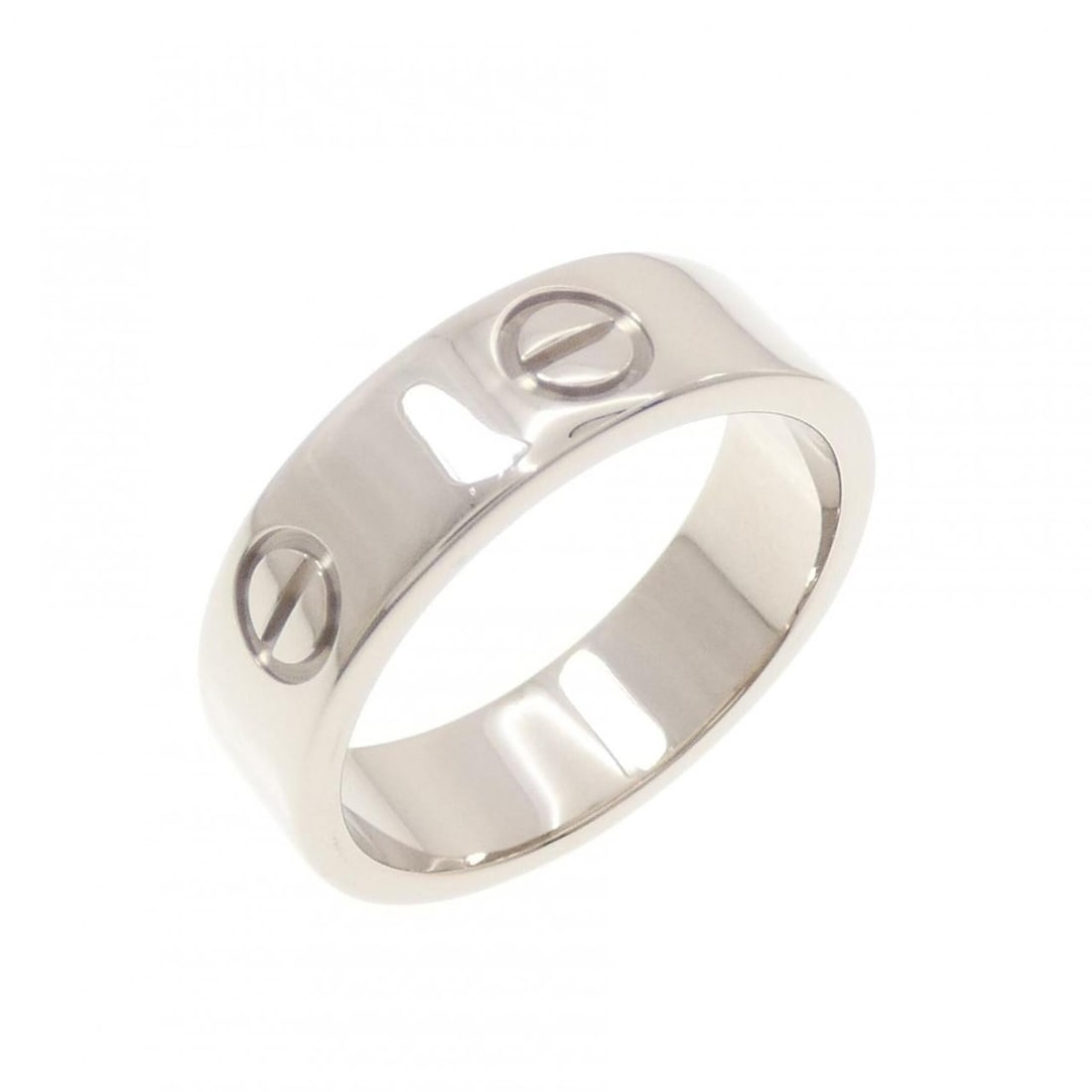 Cartier Love Ring: --- Catalog ---Category: SizeUS Size: 6.5Brand Size: 53Category: DesignType: Band ringGender: WomenMaterial: White gold (18K)Category: GeneralMPN: B4084700Brand: Cartier--- Item List ---Section:
