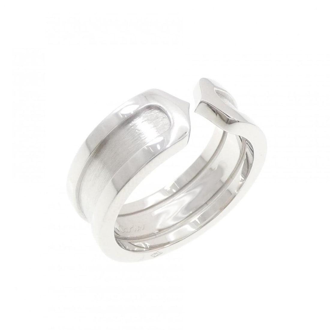 Cartier C2 Small Ring: --- Catalog ---Category: SizeUS Size: 5Brand Size: 49Category: DesignType: Band ringGender: WomenMaterial: White gold (18K)Category: GeneralMPN: B4040500Brand: Cartier--- Item List ---Section: