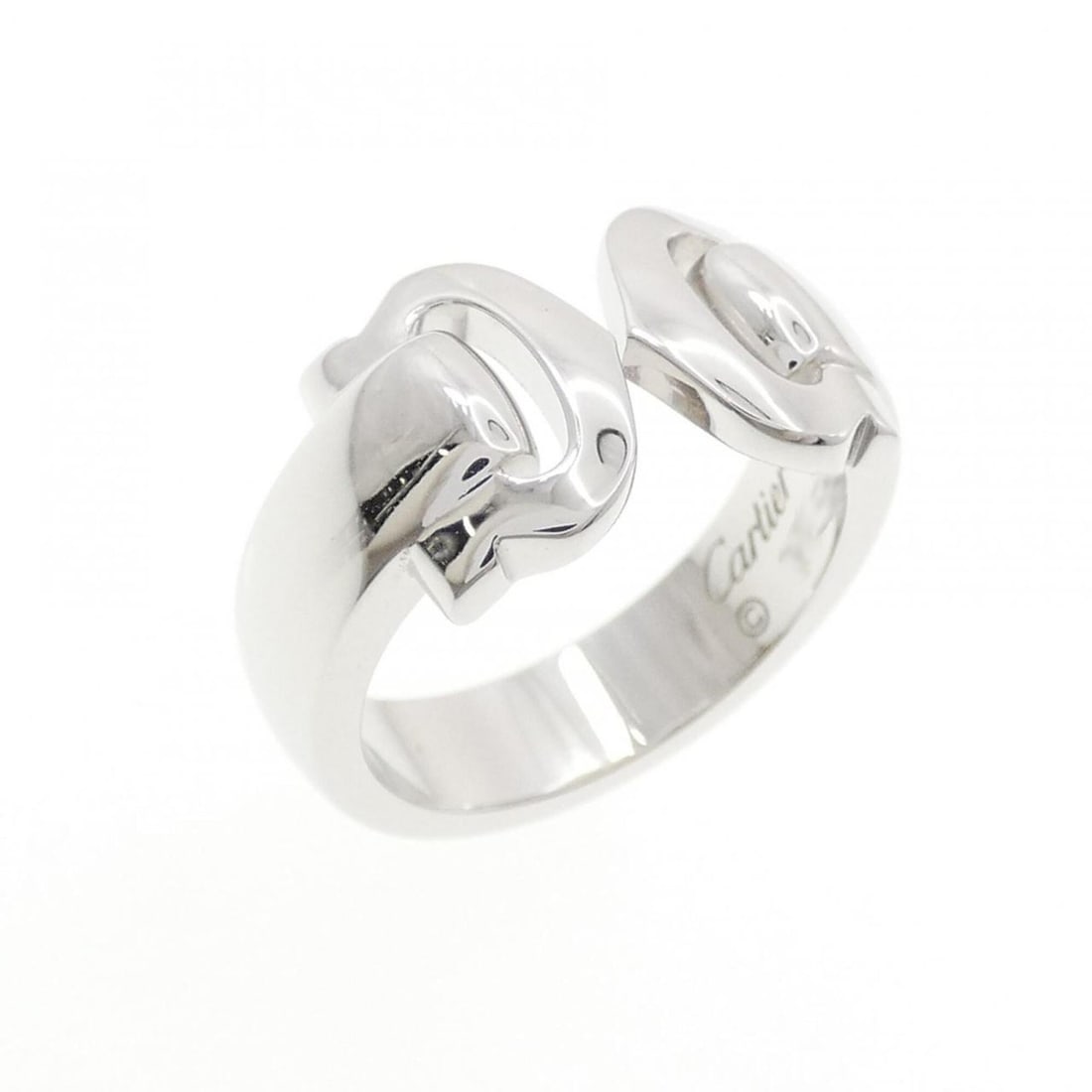 Cartier 2C Ring: --- Catalog ---Category: SizeUS Size: 5.5Brand Size: 50Category: DesignType: Band ringGender: WomenMaterial: White gold (18K)Category: GeneralBrand: Cartier--- Item List ---Section: ConditionRanking: