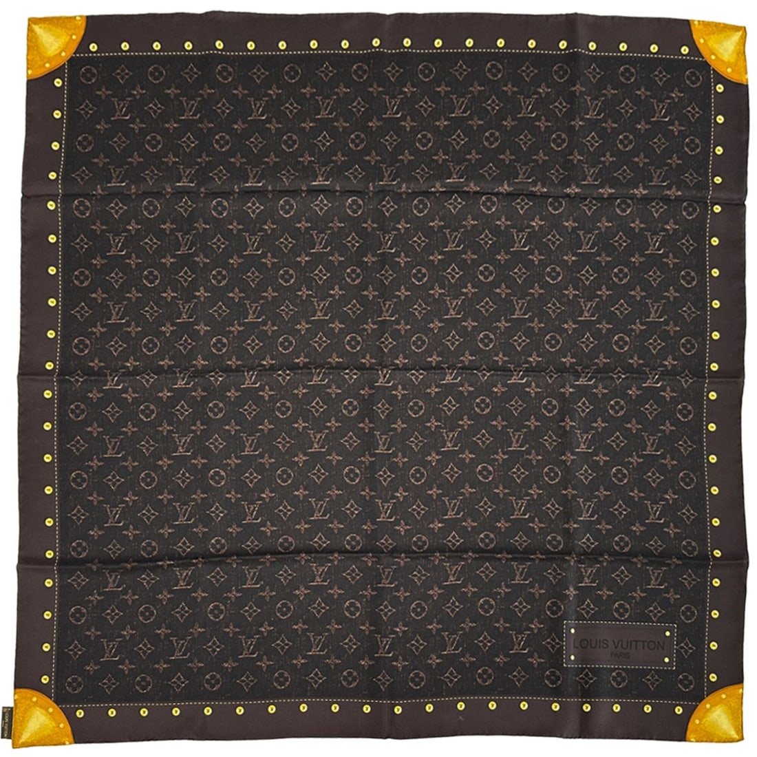 Louis Vuitton LOUIS VUITTON Monogram Silk Scarf Muffler for Women, Carre Pop Confidential, Cassis,: --- Catalog ---Category: SizeSize (LxW): 90cm x 90cm / 35.43'' x 35.43''Category: DesignType: ScarfColor: BrownGender: WomenMaterial: Silk Category: GeneralLine: MonogramBrand: Louis VuittonCountry of