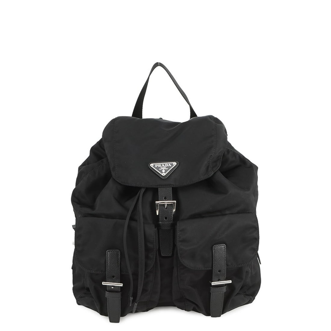 Prada Backpack, Nylon Medium Size, and Leather, 1BZ811, PRADA Black, Handbag, (1 of 17)