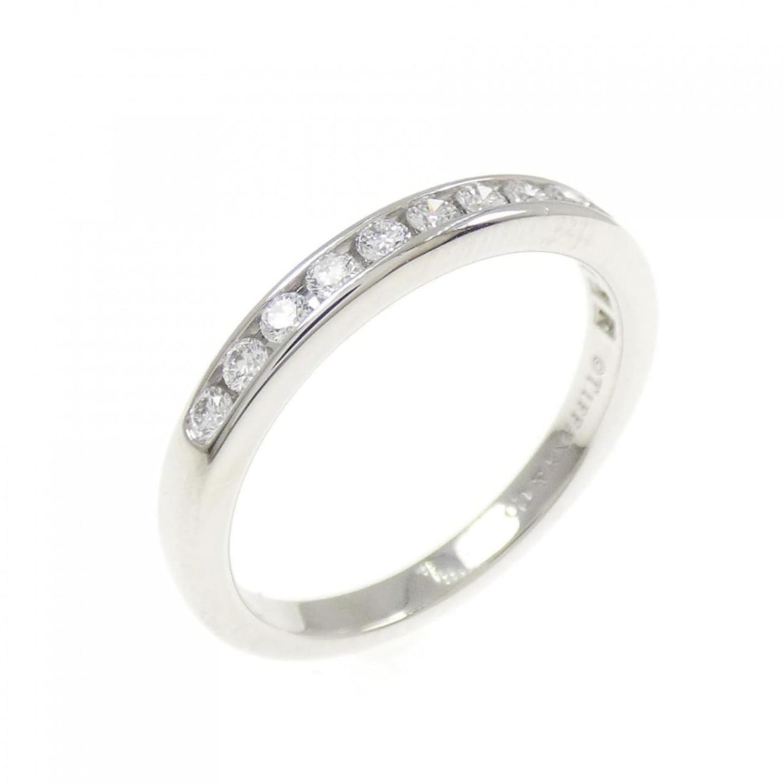 Tiffany Half Ring: --- Catalog ---Category: SizeJP Size: 8.0US Size: 4.5Category: DesignType: Band ringStone: DiamondGender: WomenMaterial: Platinum 950Category: GeneralBrand: Tiffany--- Item List ---Section:
