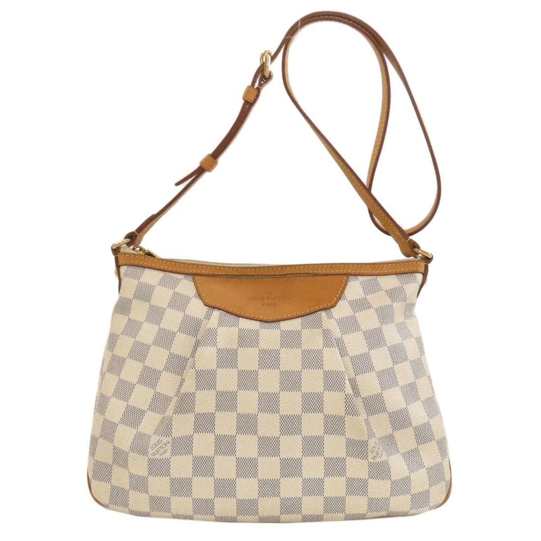Louis Vuitton N41113 Siracusa PM Shoulder Bag, Damier Canvas, Women's LOUIS VUITTON: --- Catalog ---Category: SizeSize (HxWxD): 22cm x 27cm x 9cm / 8.66'' x 10.62'' x 3.54''Category: DesignType: Shoulder bagColor: Azur, Damier CanvasGender: WomenMaterial: Damier Canvas Category: Gener