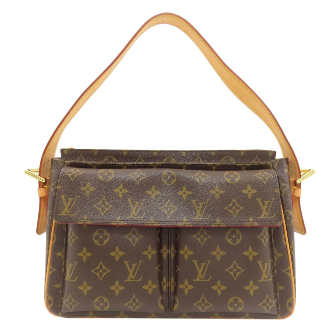 Louis Vuitton M51163 Viva-Cite GM Shoulder Bag, Monogram Canvas, Women's LOUIS VUITTON: --- Catalog ---Category: SizeSize (HxWxD): 22cm x 30cm x 10cm / 8.66'' x 11.81'' x 3.93''Category: DesignType: Shoulder bagColor: Brown, MonogramGender: WomenMaterial: Monogram , Canvas Category: Gene