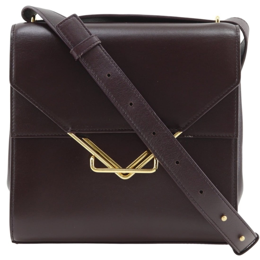 Bottega Veneta The Clip Shoulder Bag, Leather, Purple, Flap, Women's: --- Catalog ---Category: SizeSize (HxWxD): 22cm x 22cm x 8cm / 8.66'' x 8.66'' x 3.14''Category: DesignType: Shoulder bagColor: PurpleGender: WomenMaterial: Leather Category: GeneralBrand: Bottega Ven