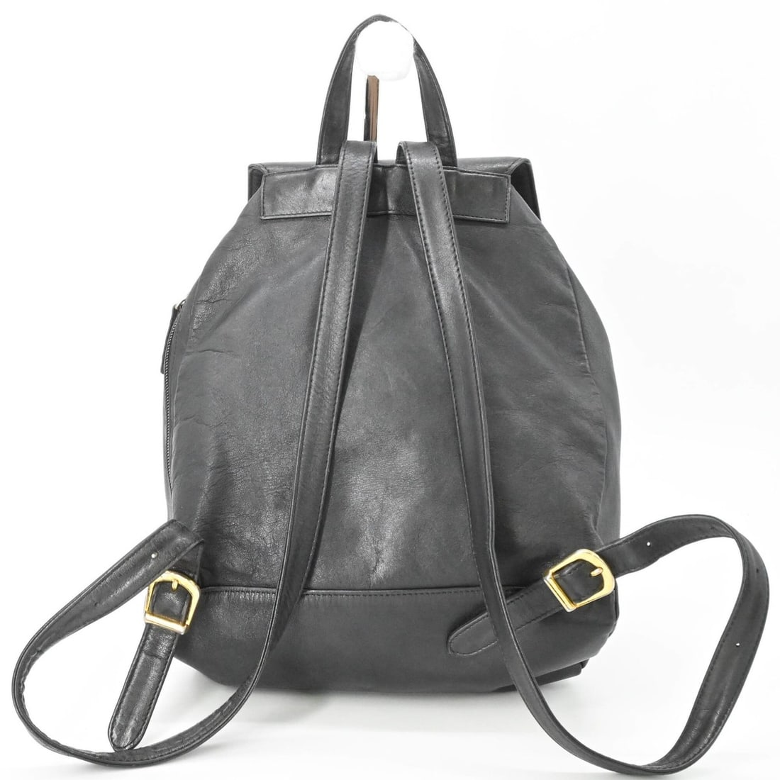 VERSACE Sunburst Backpack, Leather, Black - 2
