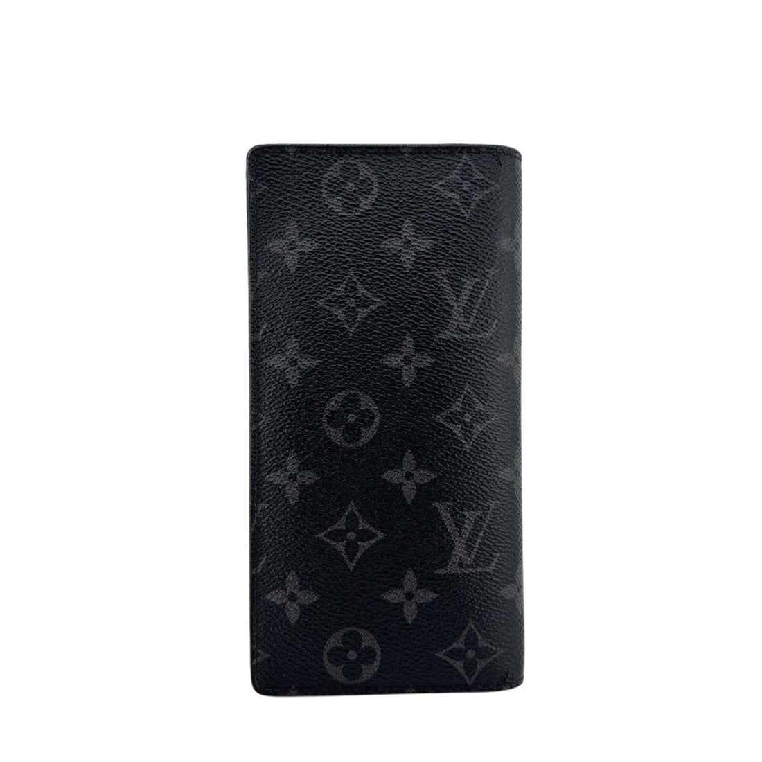 LOUIS VUITTON Louis Vuitton M61697 Portefeuille Plaza Monogram Eclipse Long Wallet Black (1 of 12)