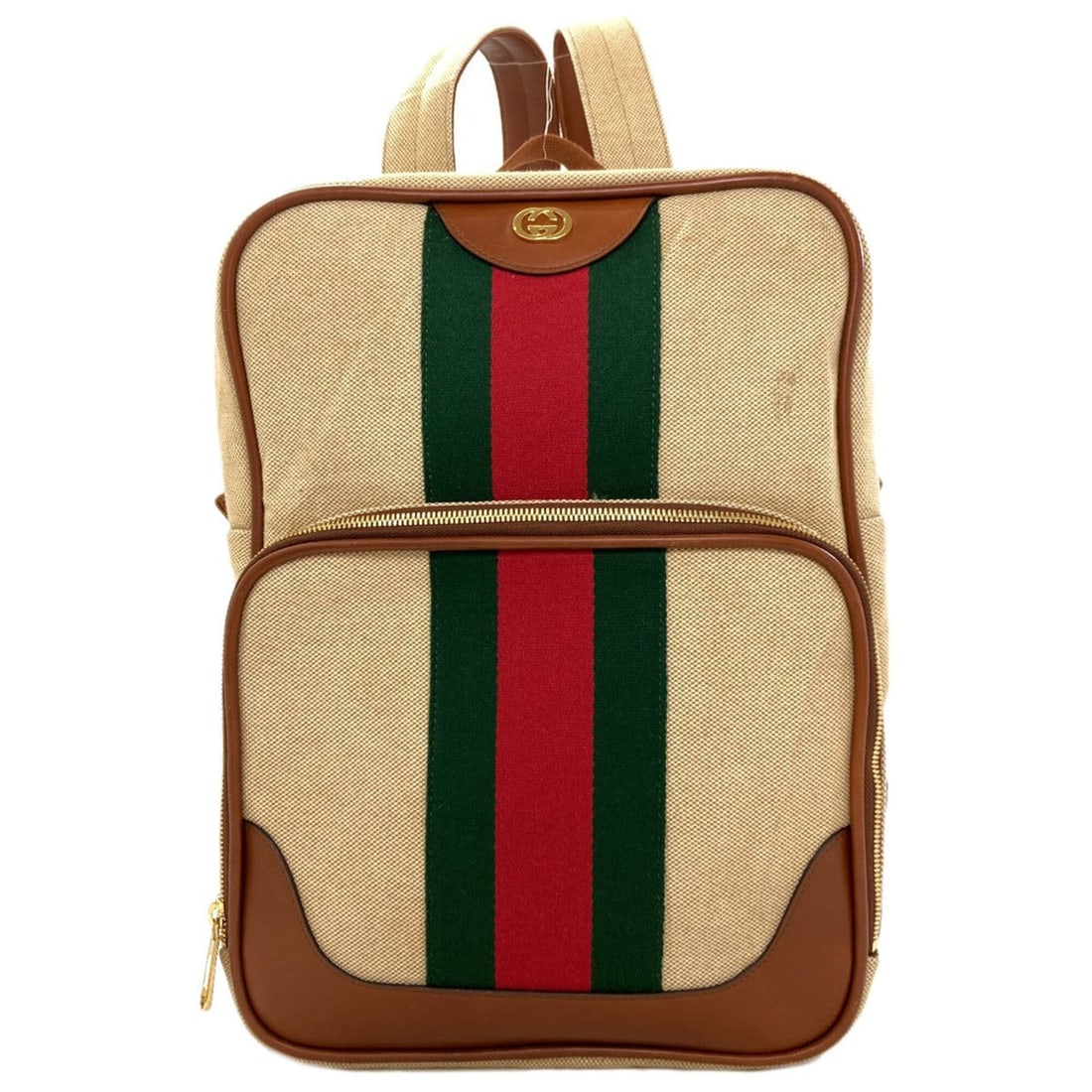 Gucci 575063 Sherry Line Backpack/Daypack Canvas Women's GUCCI: --- Catalog ---Category: SizeSize (HxWxD): 38cm x 28cm x 12cm / 14.96'' x 11.02'' x 4.72''Category: DesignType: BackpackColor: BrownGender: WomenMaterial: Canvas Category: GeneralMPN: 575063Brand: Guc