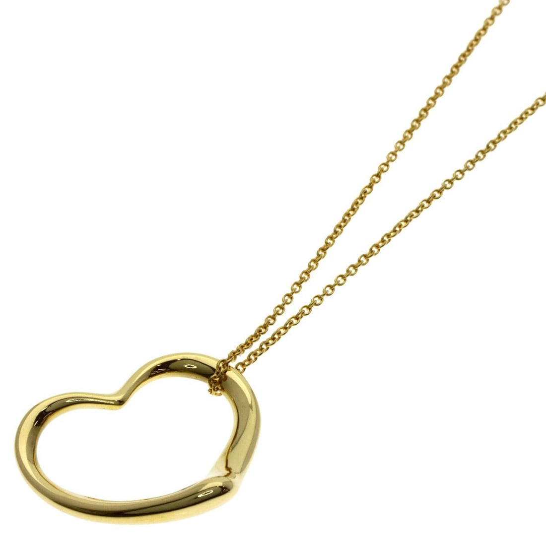 Tiffany & Co. Open Heart Necklace, 18K Yellow Gold, Women's.: --- Catalog ---Category: SizeNeck Circumference: 40.5 cm / 15.94''Category: DesignColor: YellowGender: WomenMaterial: Yellow gold (18K)Necklace Type: NecklaceCategory: GeneralBrand: Tiffany--- Item Li