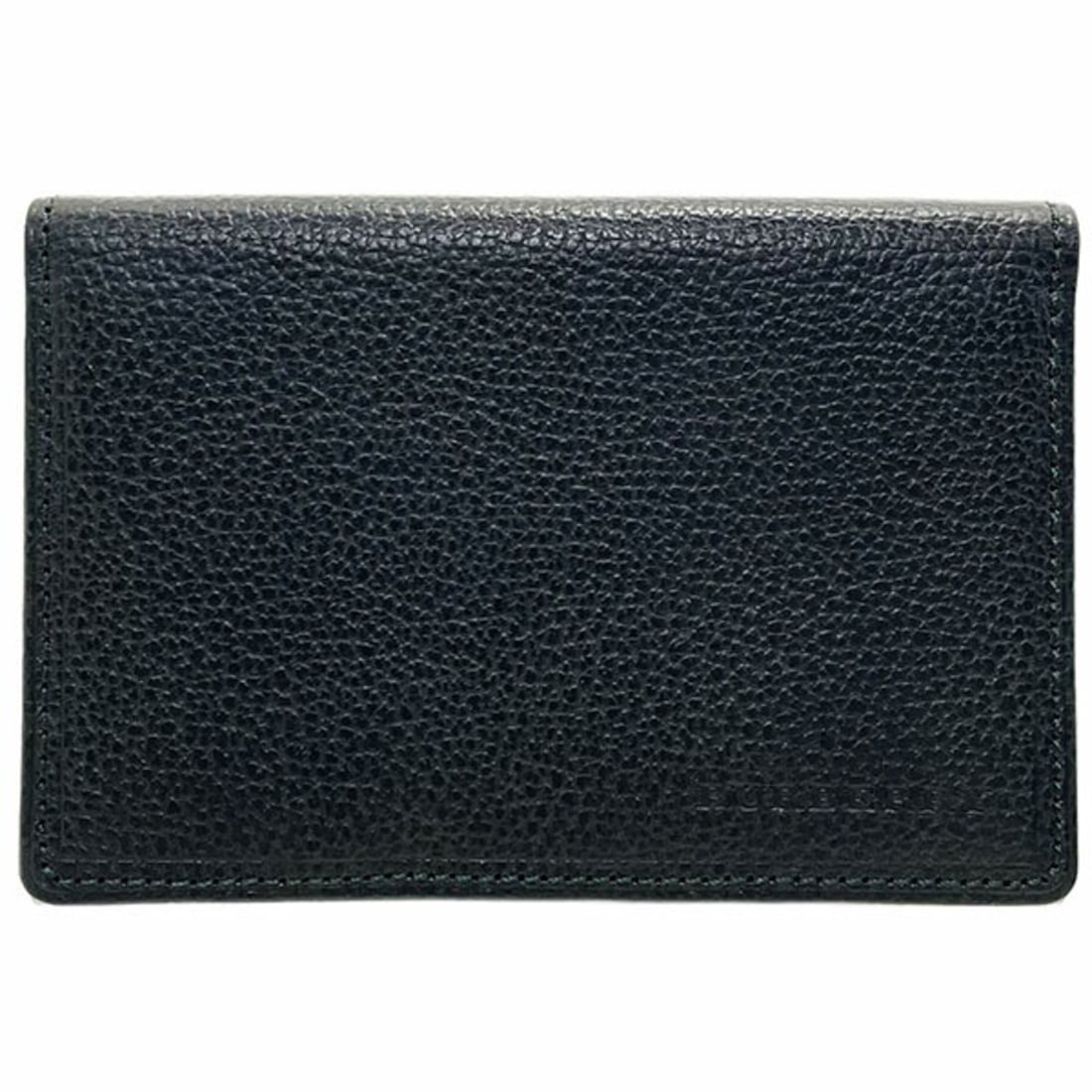 Burberry Card Case, Business Holder, Leather, Dark Green, BURBERRY Bi-fold IC ID Pass AA-17082: --- Catalog ---Category: DesignType: Card caseColor: Dark greenGender: Women,MenMaterial: Leather Category: GeneralBrand: BurberryCategory: Physical PropertiesSize (HxWxD): 7.5cm x 10.8cm x 1.2cm / 2.