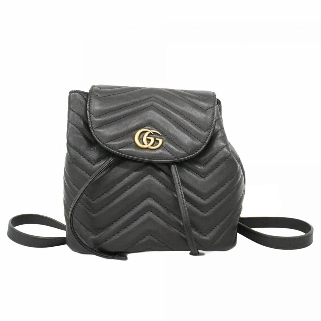 Gucci GG Marmont 528129 Leather Backpack/Daypack for Women (Black): --- Catalog ---Category: SizeSize (HxWxD): 19cm x 19cm x 10cm / 7.48'' x 7.48'' x 3.93''Category: DesignType: BackpackColor: BlackGender: WomenMaterial: Leather Hardware Color: GoldCategory: GeneralMP