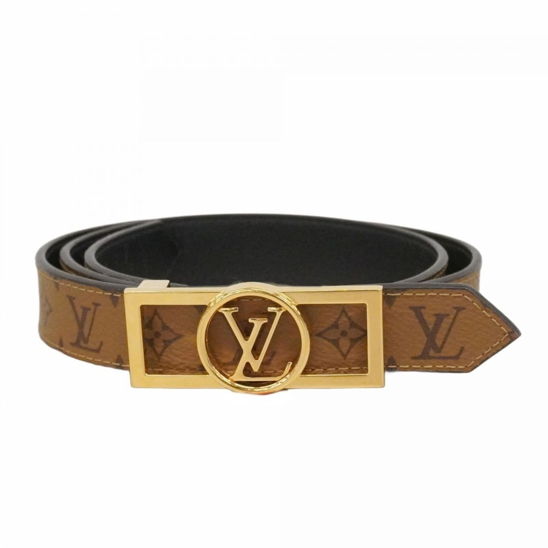 Louis Vuitton Monogram Reverse Belt, Ceinture Dauphine, Size 80 32, M0203, Brown/Black, Reversible,: --- Catalog ---Category: SizeLength: 73.5cm - 88cm / 28.93'' - 34.64''Category: DesignType: Standard beltColor: Black, BrownGender: WomenCategory: GeneralMPN: M0203Brand: Louis Vuitton--- Item List --