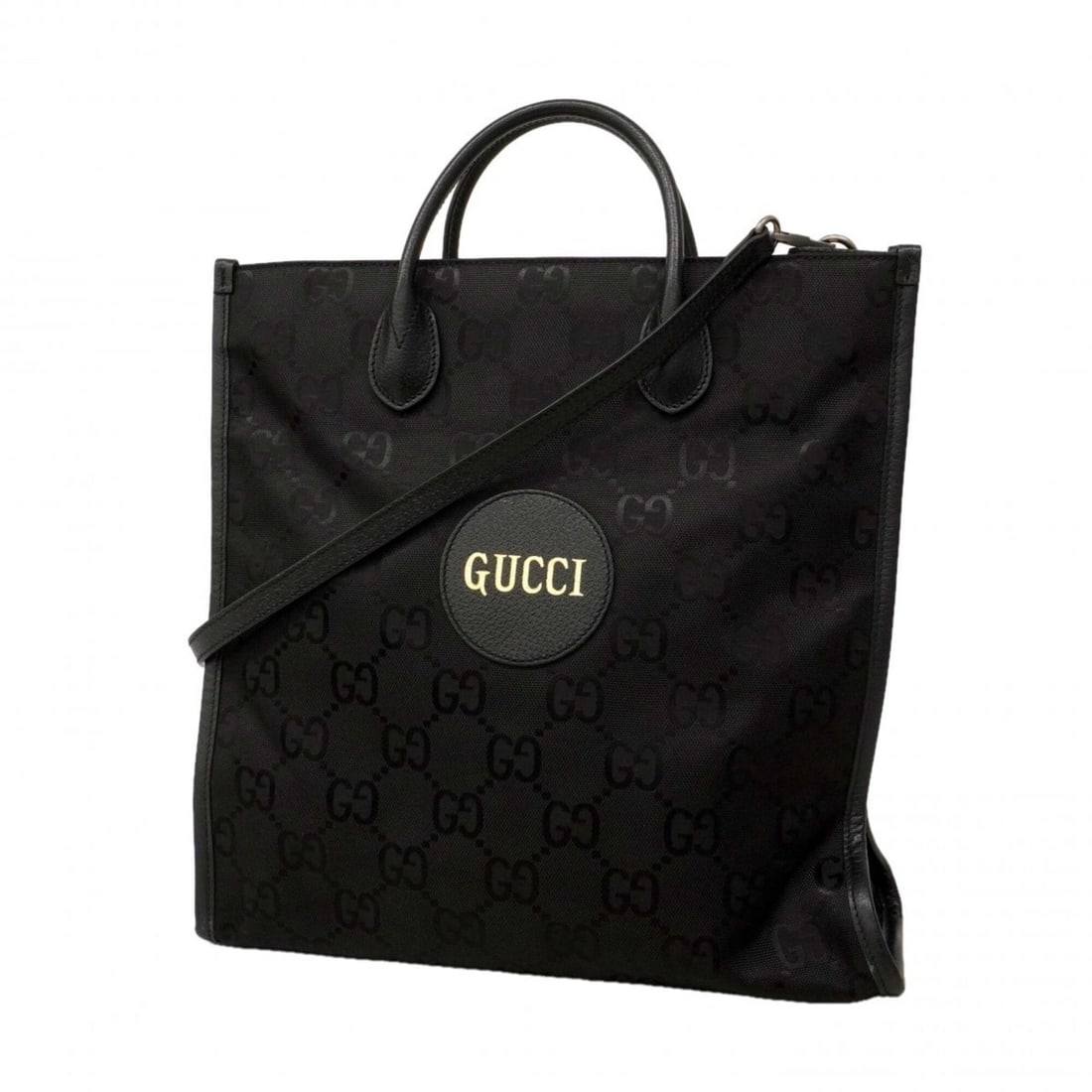 Gucci GG Nylon Tote Bag 630355, Black, 2-way bag for men: --- Catalog ---Category: SizeSize (HxWxD): 37cm x 36cm x 12cm / 14.56'' x 14.17'' x 4.72''Category: DesignType: Tote bagColor: BlackGender: MenMaterial: Nylon Hardware Color: SilverCategory: GeneralMP
