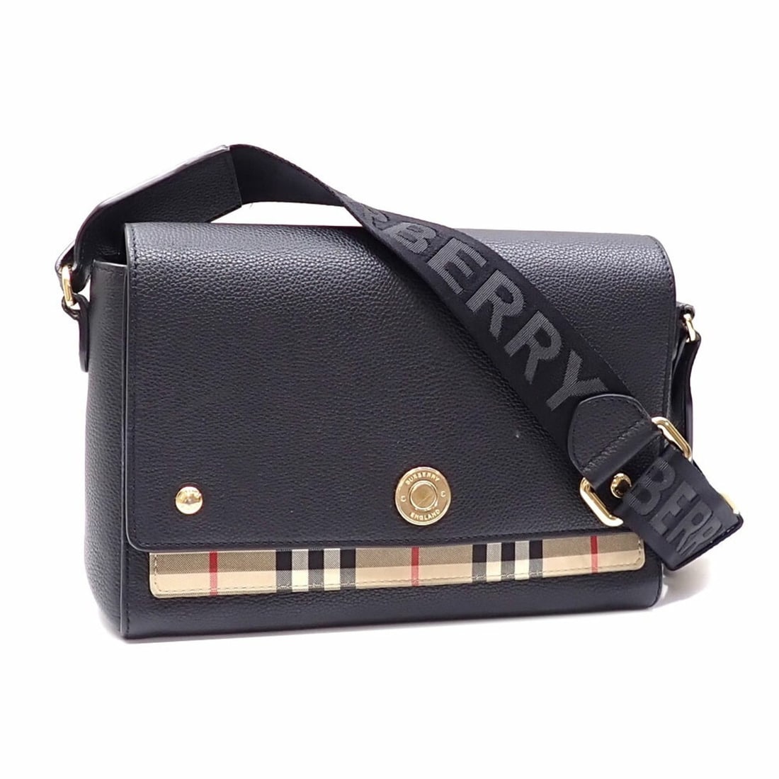 Burberry shoulder bag for women, black and beige, cotton other materials, check pattern, item number: --- Catalog ---Category: SizeSize (HxWxD): 19cm x 25cm x 8.5cm / 7.48'' x 9.84'' x 3.34''Category: DesignType: Shoulder bagColor: Beige, BlackGender: WomenMaterial: Cotton , Polyester , Leather Catego