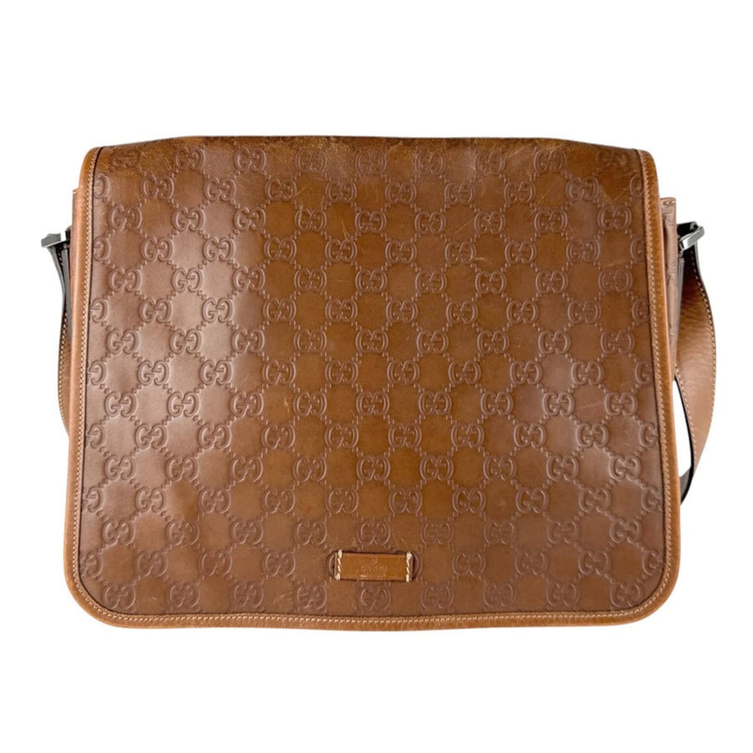 Gucci GUCCI Crossbody Shoulder Bag, Guccissima Leather, Brown, Men's/Women's, 145844 z9322 (1 of 14)