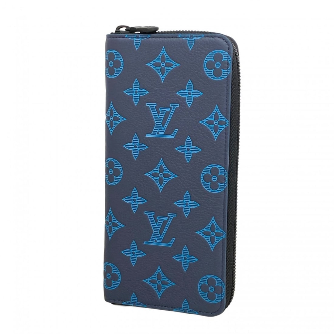 Louis Vuitton Monogram Shadow Zippy Wallet Vertical M82322 Navy Men's Long: --- Catalog ---Category: SizeSize (HxWxD): 20cm x 10cm x 3cm / 7.87'' x 3.93'' x 1.18''Category: DesignType: Long wallet (bi-fold)Color: NavyGender: MenCategory: GeneralMPN: M82322Brand: Louis Vuitton