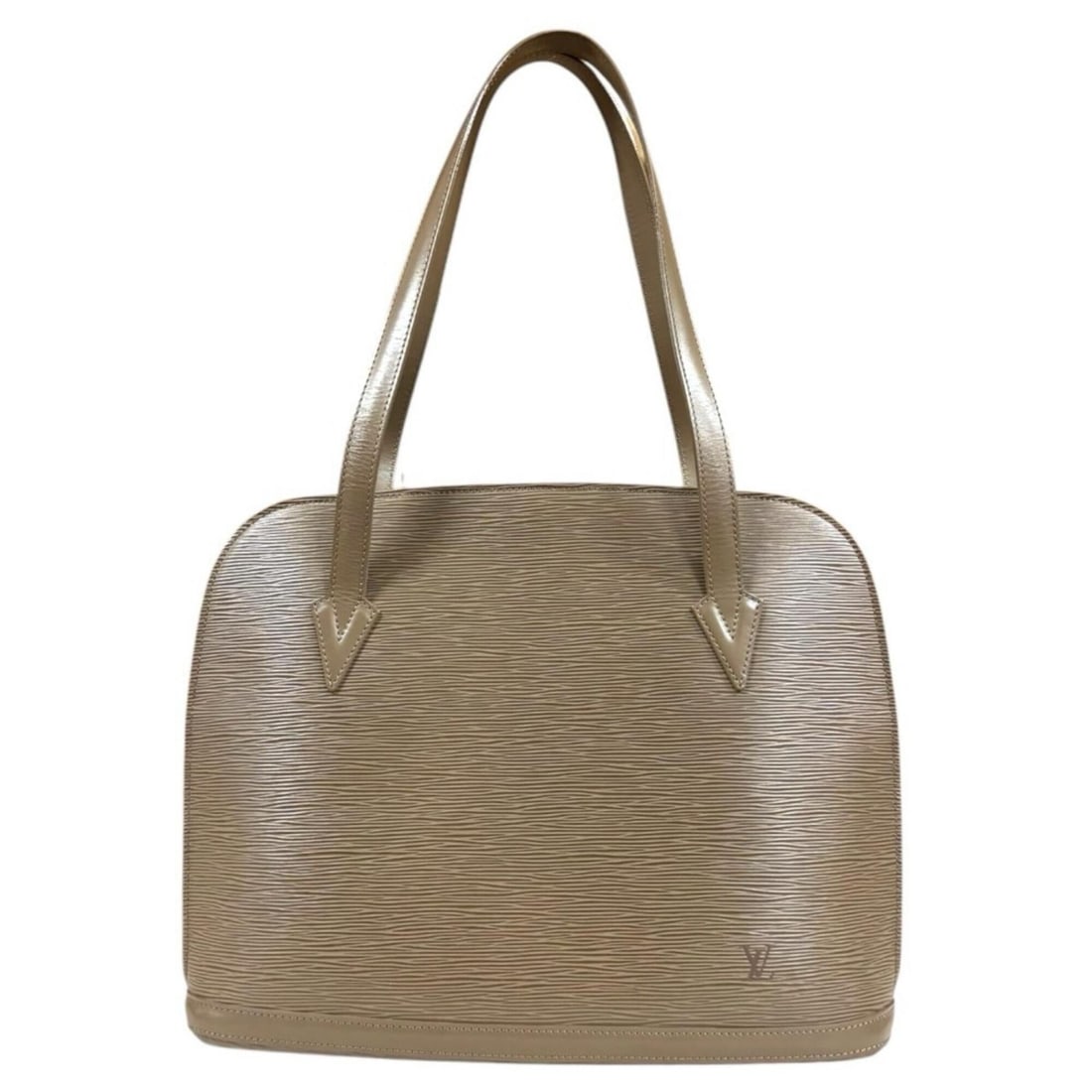 Louis Vuitton Lussac Epi Shoulder Bag, Leather M5228C, Gray, Women's, LOUIS VUITTON: --- Catalog ---Category: SizeSize (HxWxD): 30.5cm x 37.5cm x 12cm / 12'' x 14.76'' x 4.72''Category: DesignType: Shoulder bagColor: GrayGender: WomenMaterial: Epi leather Category: GeneralBrand: Louis