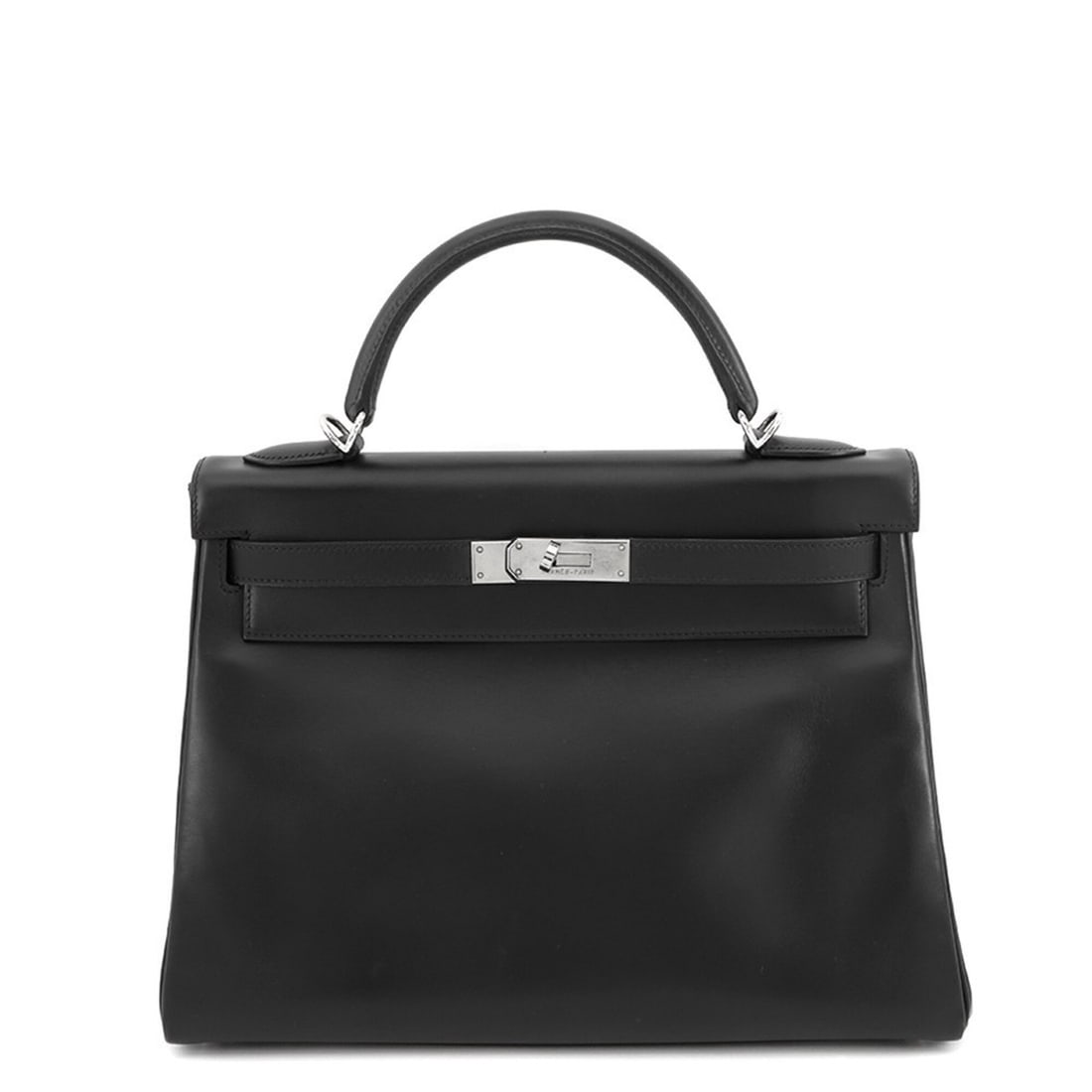 Hermes Kelly 32 handbag, black, Chamonix, ?G stamp, 2-way shoulder bag, black. Kelly, women's.: --- Catalog ---Category: SizeSize (HxWxD): 22cm x 31.5cm x 12cm / 8.66'' x 12.4'' x 4.72''Category: DesignType: HandbagColor: BlackGender: WomenCategory: GeneralBrand: HermesCountry of Origin: France-