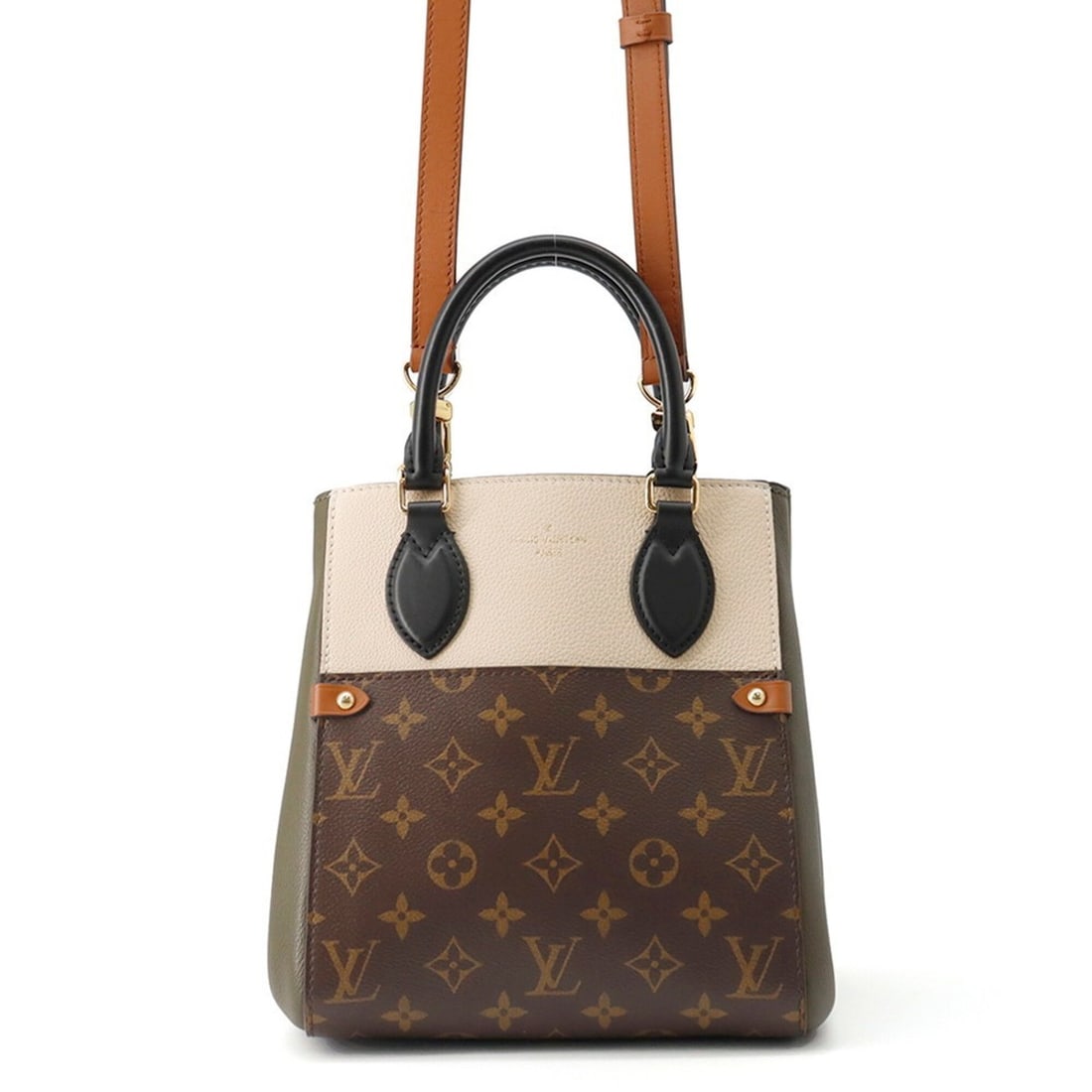 Louis Vuitton Monogram Leather Fold Tote PM Handbag M45388 LOUIS VUITTON 2-way for Women (1 of 18)