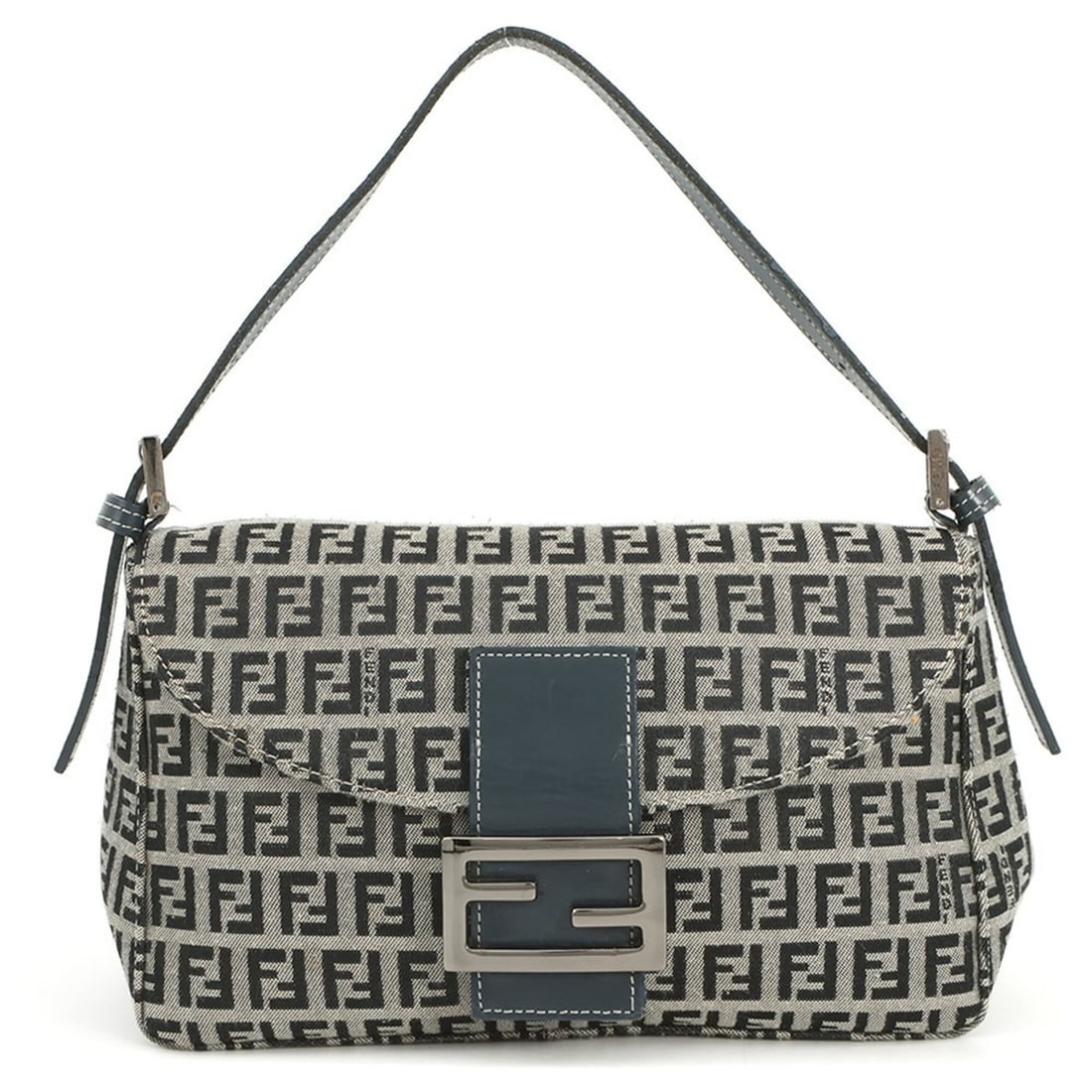 Fendi Zucchino Mamma Bucket Canvas Leather Handbag FENDI (1 of 17)
