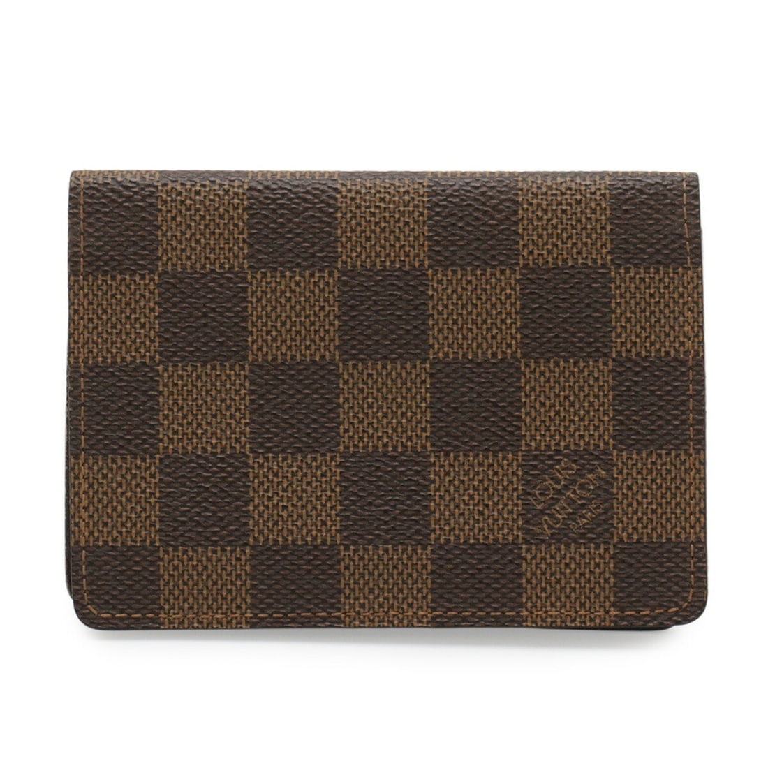 LOUIS VUITTON Damier Porte de Cartes Vertical Business Card Holder/Card Case/Pass Case N60533: --- Catalog ---Category: DesignType: Business card caseColor: BrownGender: Women,MenMaterial: PVC Category: GeneralLine: DamierBrand: Louis VuittonCategory: Physical PropertiesSize (HxWxD): 11.5cm x 8