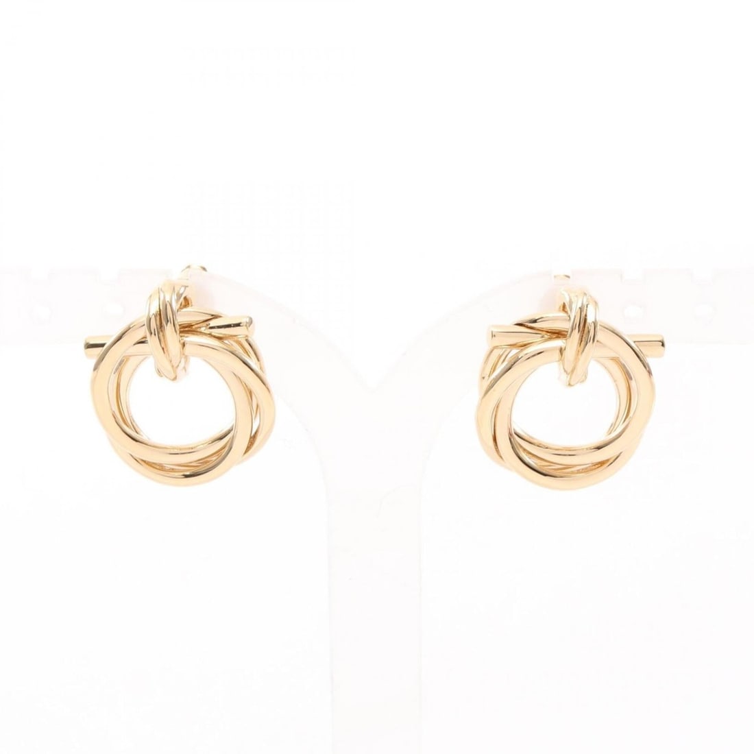 Salvatore Ferragamo Twist Gancini Earrings, Gold Plated (GP), Women's, Tone: --- Catalog ---Category: DesignType: Stud earringsColor: GoldGender: WomenMaterial: Gold platingCategory: GeneralBrand: Salvatore Ferragamo--- Item List ---Section: ConditionRanking: Rank A Used - A f