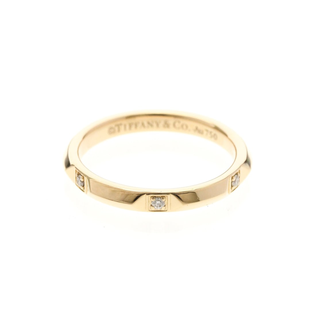 Tiffany True Band Ring Diamond Pink Gold (18K) Fashion Diamond Band Ring Pink Gold: --- Catalog ---Category: SizeWidth: 2.6mm / 0.1''Weight: 3.4g / 0.11oz.JP Size: 14US Size: 7Category: DesignType: Band ringColor: Pink goldMetal: GoldStone: DiamondStyle: FashionGender: Men,WomenMater