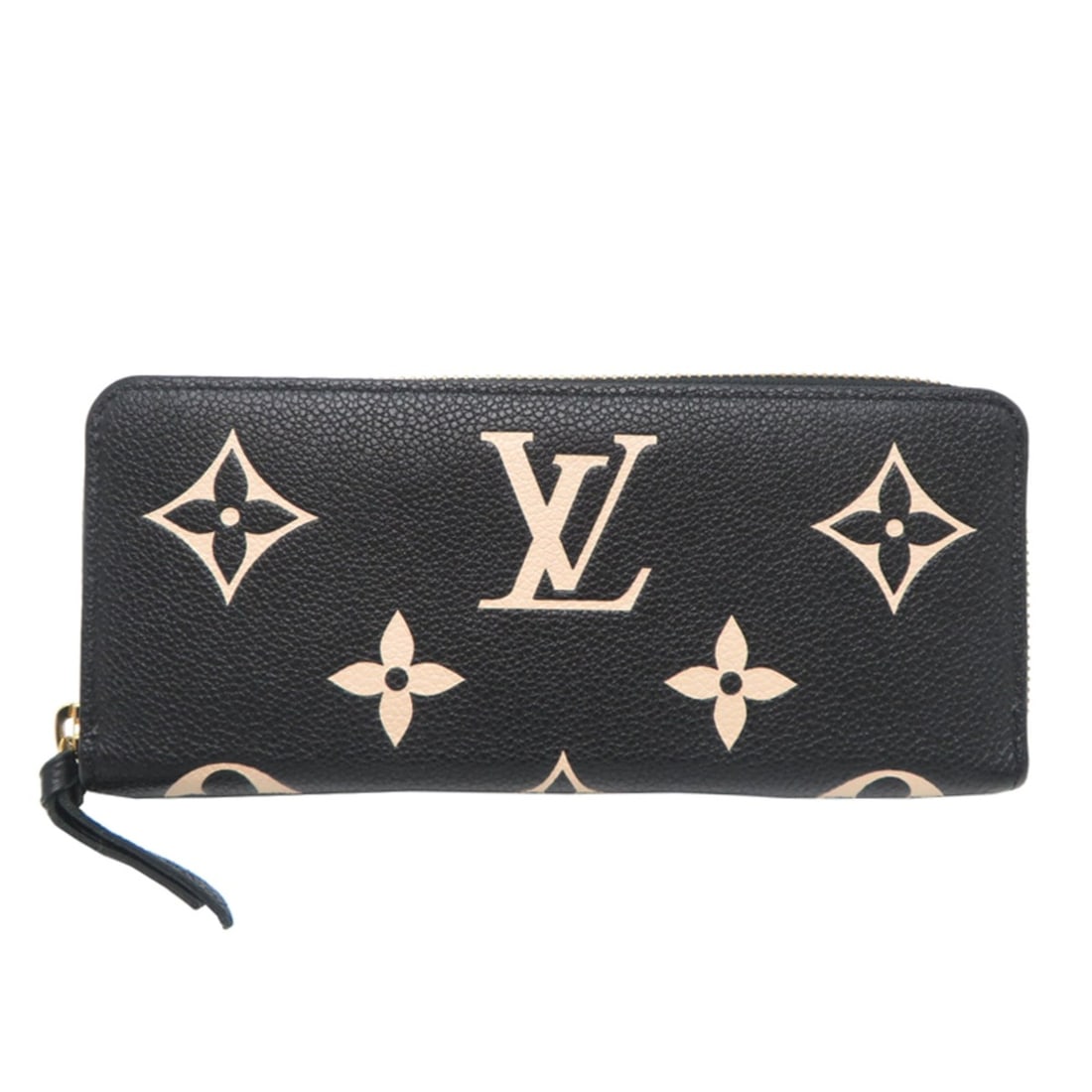 Louis Vuitton Portefeuille Clemence Women's Long Wallet M82338 (Discontinued) Monogram Empreinte: --- Catalog ---Category: SizeSize (HxWxD): 8.5cm x 19.5cm x 2cm / 3.34'' x 7.67'' x 0.78''Category: DesignType: Long wallet (bi-fold)Color: Beige, BlackGender: WomenMaterial: Monogram Empreinte Catego