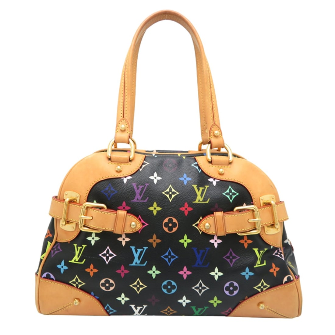 Louis Vuitton Claudia Women's Handbag M40194 (Discontinued) Monogram Multicolor Black: --- Catalog ---Category: SizeSize (HxWxD): 24cm x 35cm x 17cm / 9.44'' x 13.77'' x 6.69''Category: DesignType: HandbagColor: BlackGender: WomenMaterial: Monogram Multicolore Category: GeneralMPN: M401