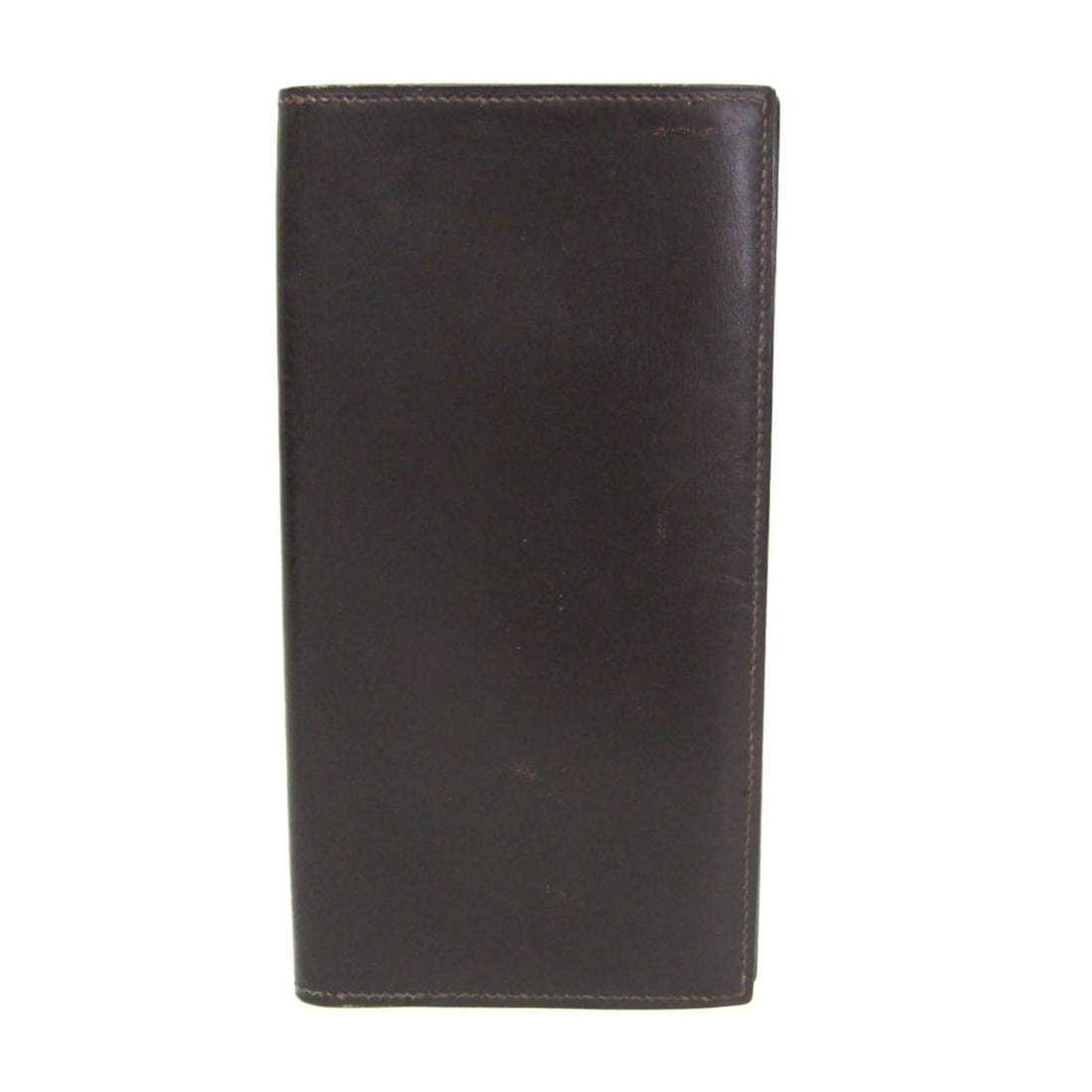 Hermes Osaka Men,Women Box Calf Leather Long Wallet (bi-fold) Dark Brown: --- Catalog ---Category: SizeSize (HxWxD): 17.3cm x 9cm x 1cm / 6.81'' x 3.54'' x 0.39''Category: DesignType: Long wallet (bi-fold)Color: Dark brownGender: Men,WomenMaterial: Leather Inner Pocket: Car