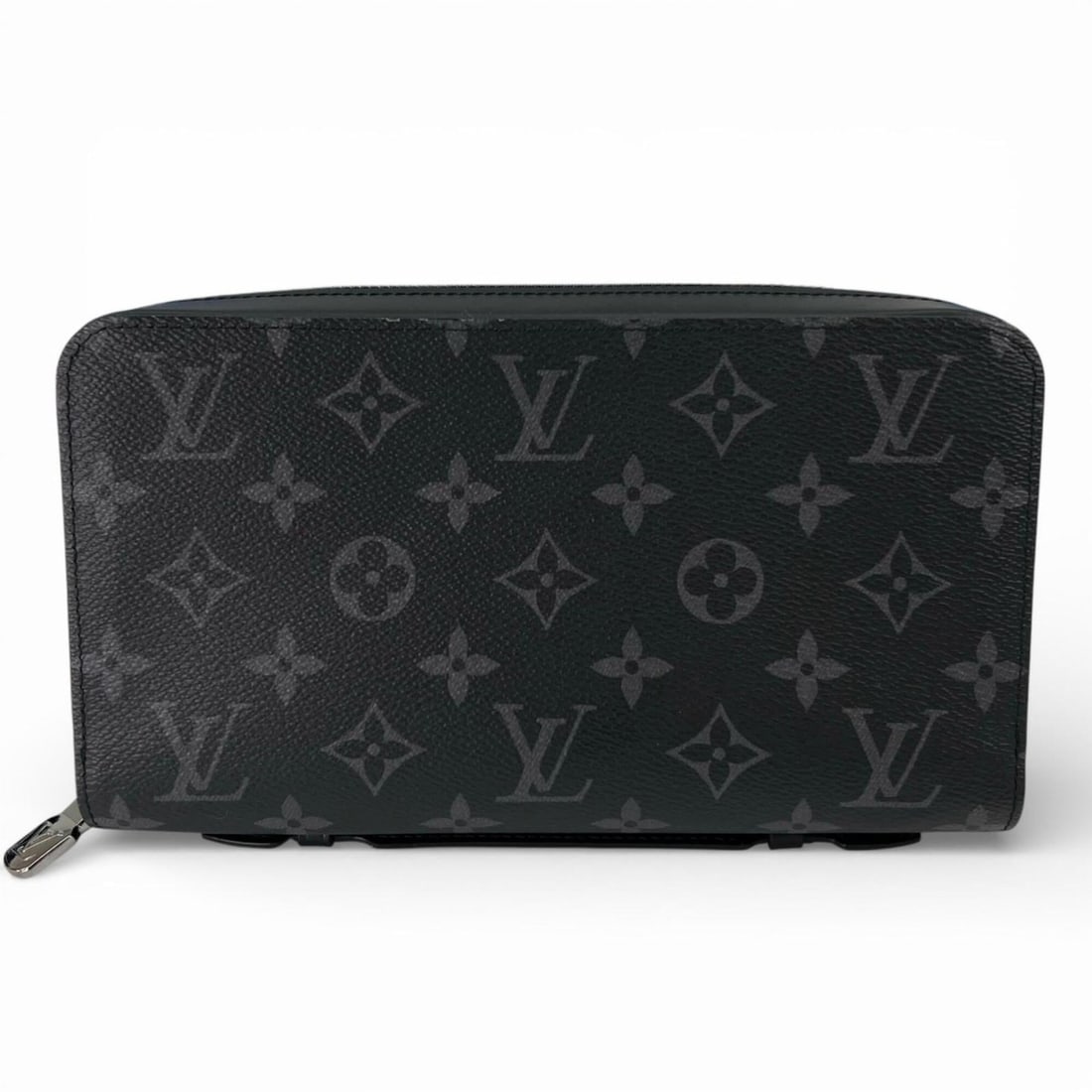 LOUIS VUITTON M61698 Zippy XL Monogram Eclipse Canvas Round Zip Organizer Long Wallet Black with (1 of 11)