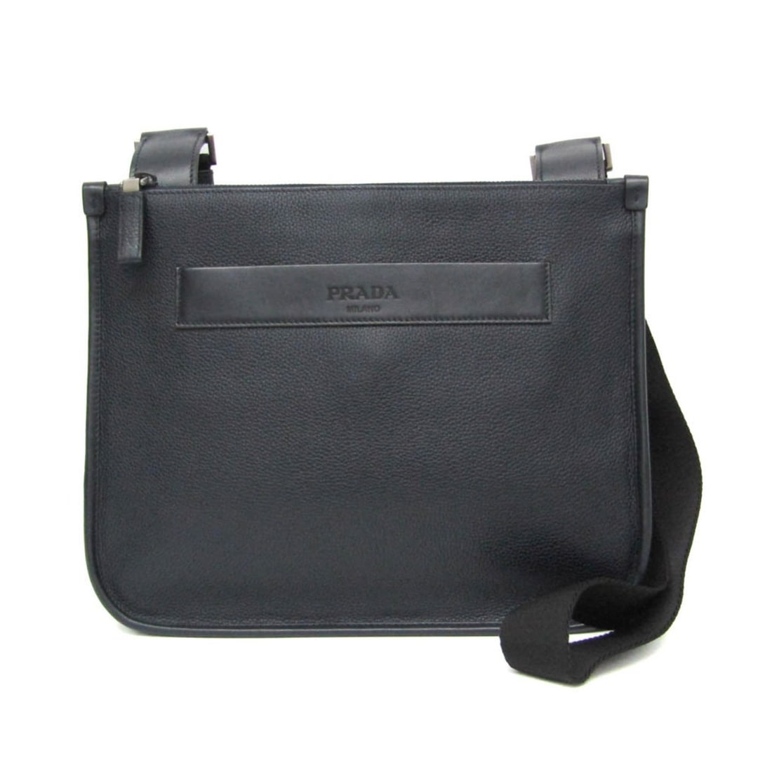 Prada 2VH047 Men's Leather Messenger Bag,Shoulder Bag Black,Dark Navy: --- Catalog ---Category: SizeSize (HxWxD): 26cm x 32cm x 12cm / 10.23'' x 12.59'' x 4.72''Strap Length: 80cm - 130cm / 31.49'' - 51.18''Category: DesignType: Messenger bag, Shoulder bagColor: Black, D