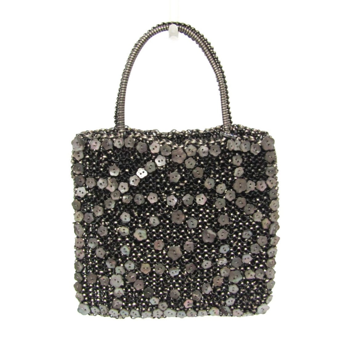 Anteprima Fioritura Women's Wire Handbag Black: --- Catalog ---Category: SizeHandle Drop: 10.00cm / 3.94''Size (HxWxD): 19cm x 21cm x 1.5cm / 7.48'' x 8.26'' x 0.59''Handle Length: 25cm / 9.84''Category: DesignType: HandbagColor: BlackGender: Women