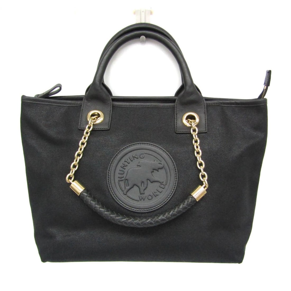 Hunting World Double Handle Women's Canvas,Leather Handbag,Tote Bag Black: --- Catalog ---Category: SizeStrap Drop: 15cm / 5.9''Handle Drop: 10.00cm / 3.94''Size (HxWxD): 25.5cm x 30cm x 14cm / 10.03'' x 11.81'' x 5.51''Strap Length: 47cm / 18.5''Handle Length: 33cm / 12.99'