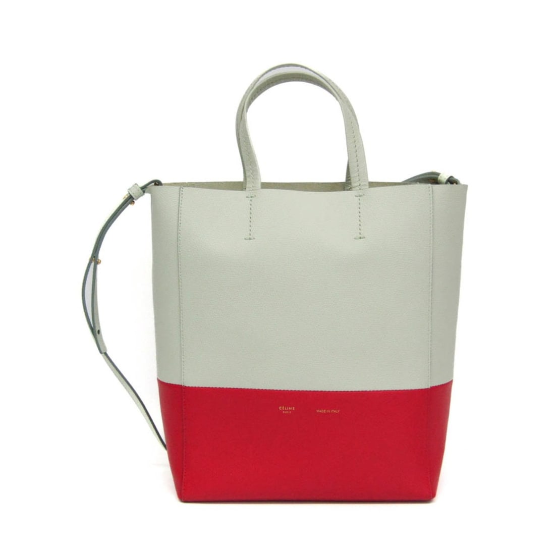 Celine Cabas SMALL VERTICAL 176163 Women's Leather Shoulder Bag,Tote Bag Light Green,Red Color: --- Catalog ---Category: SizeHandle Drop: 11.00cm / 4.33''Size (HxWxD): 28cm x 22.5cm x 10cm / 11.02'' x 8.85'' x 3.93''Strap Length: 92cm - 100cm / 36.22'' - 39.36''Handle Length: 28cm / 11.02''Categ