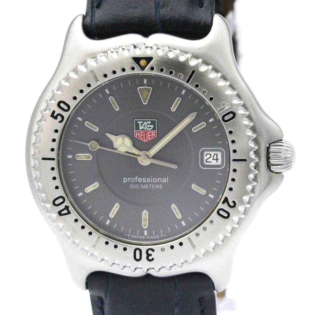 TAG HEUER Sel Challenge Sailing LTD Edition Mnes Watch WI1111 Polished: --- Catalog ---Category: SizeCase Diameter: 38mm / 1.5''Category: DesignType: WristwatchStyle: Dress/FormalGender: MenColor (Dial): GrayMaterial (Band): LeatherMaterial (Case): Stainless steelCategory