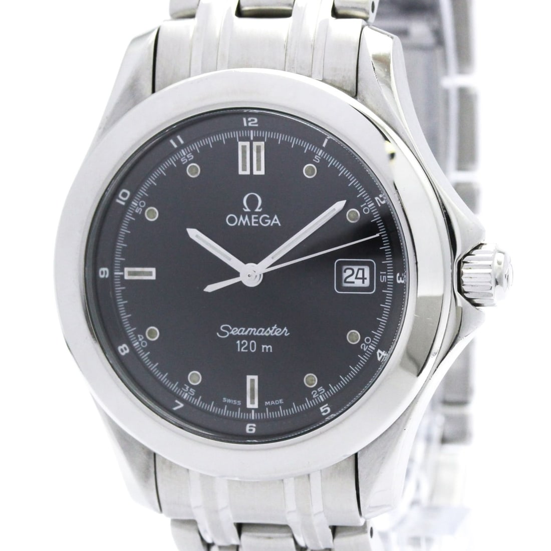 OMEGA Seamaster 120M Stainless Steel Quartz Mens Watch 2511.50 Polished: --- Catalog ---Category: SizeCase Diameter: 36mm / 1.42''Category: DesignType: WristwatchStyle: SportGender: MenColor (Dial): BlackMaterial (Band): Stainless steelMaterial (Case): Stainless steelCateg