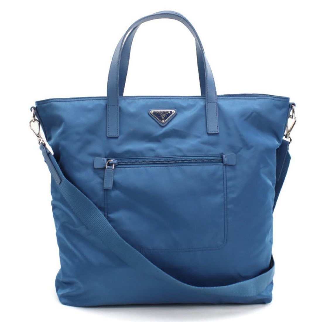PRADA Prada Tote Bag B2530T 2-Way Women's Blue (1 of 10)
