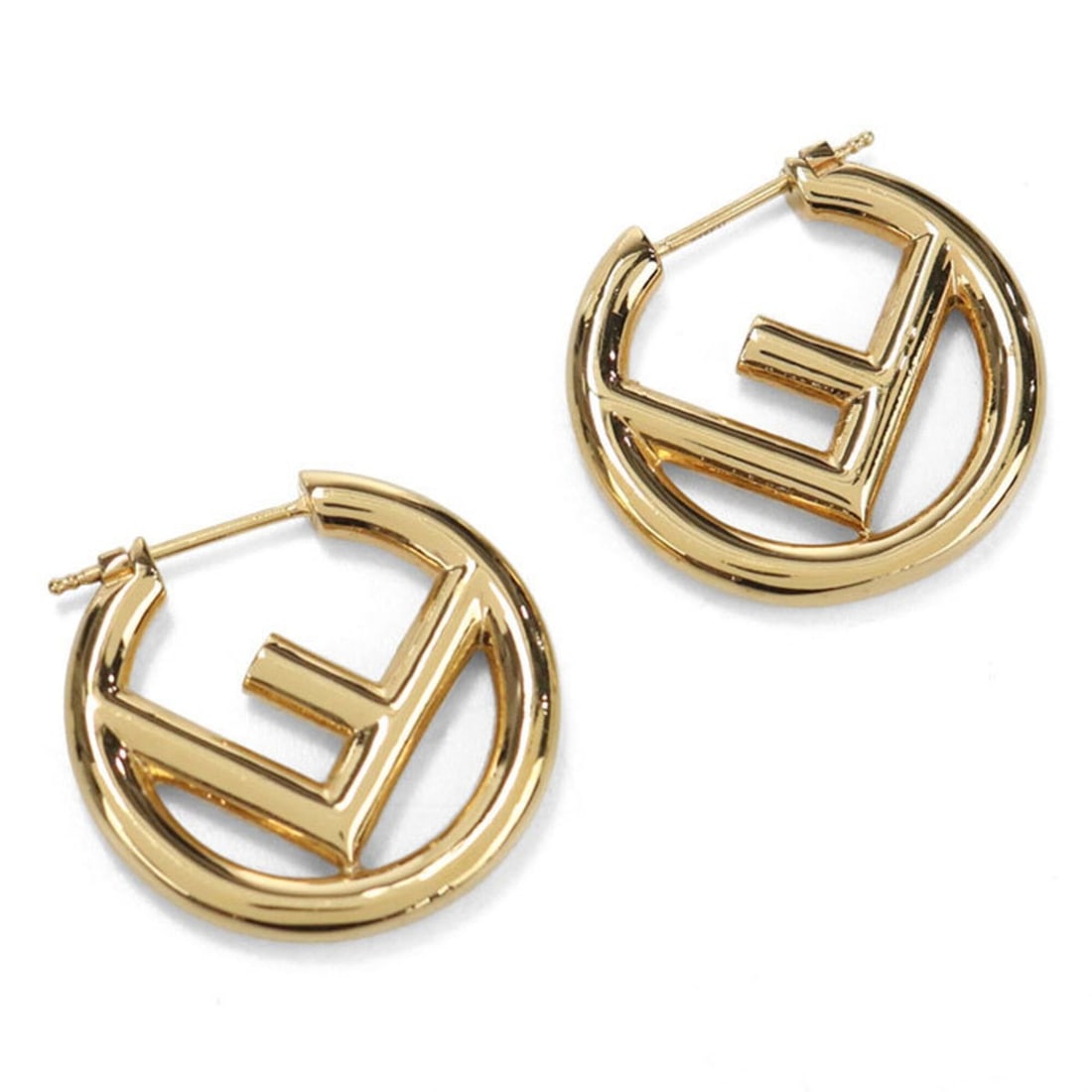FENDI earrings, F is Fendi, women's, gold.: --- Catalog ---Category: DesignType: Stud earringsColor: GoldGender: WomenMaterial: MetalCategory: GeneralBrand: FendiCountry of Origin: Italy--- Item List ---Section: ConditionRanking: Rank A Used - 