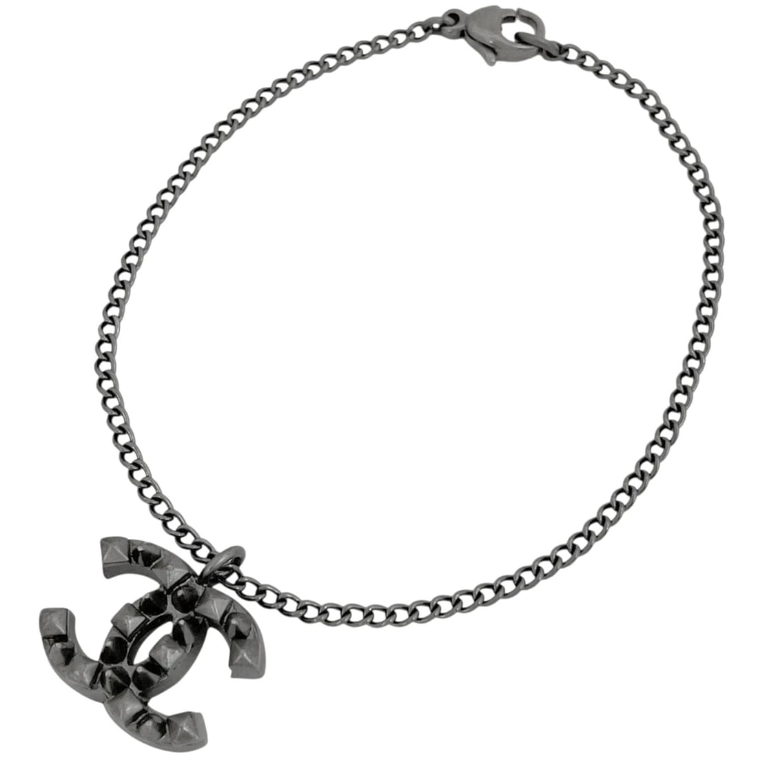 Chanel Coco Mark Bracelet, Silver Plated, Silver, Women's: --- Catalog ---Category: SizeLength: 18.5cm / 7.28''Total Length: 19.5cm / 7.67''Category: DesignType: Charm braceletColor: SilverFinish: Silver platedGender: WomenCategory: GeneralBrand: Chanel--- It