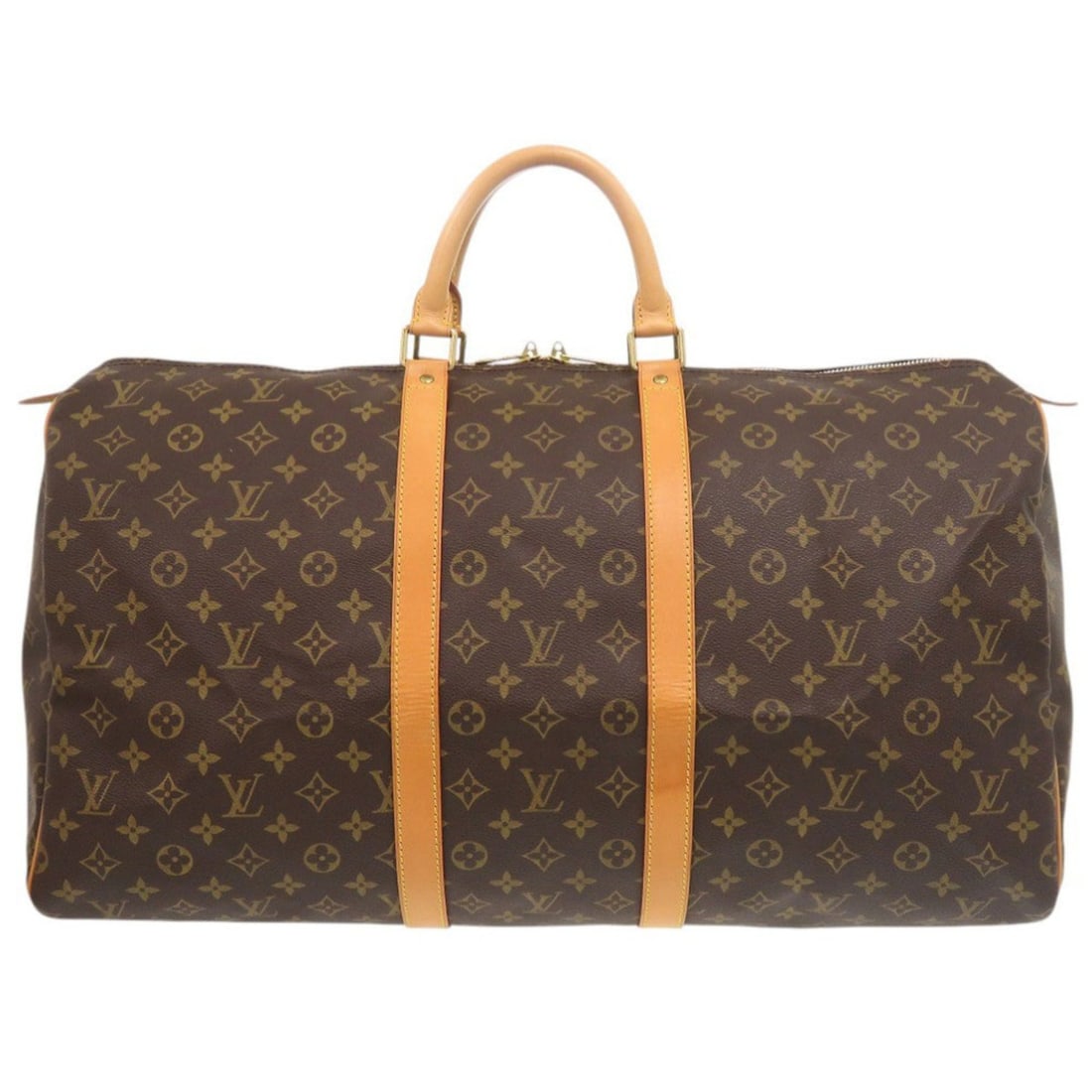 Excellent condition Louis Vuitton Keepall 55 Monogram M41424 Boston bag LV 0206 LOUIS VUITTON: --- Catalog ---Category: SizeSize (HxWxD): 31cm x 55cm x 26cm / 12.2'' x 21.65'' x 10.23''Category: DesignType: Boston bagColor: Brown, MonogramGender: MenMaterial: Monogram Category: GeneralMPN: M414